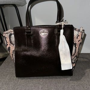 NWT Kate Spade Cameron Street Small Hayden. Deep maroon and snake.